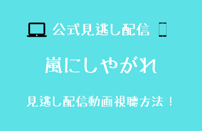 嵐にしやがれ 最終回 見逃し動画配信を無料で見る方法